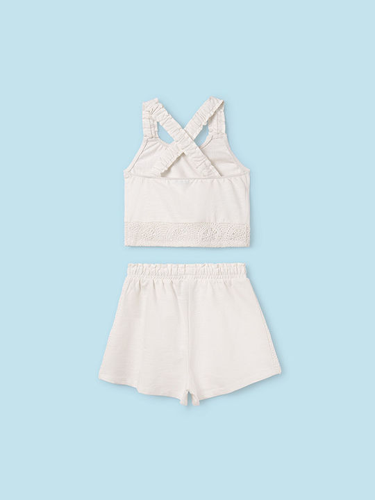 Mayoral Kids Set with Shorts Summer 2pcs White