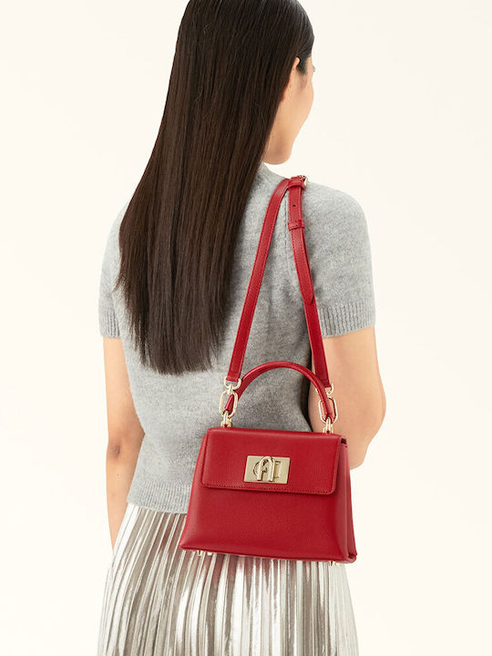 Furla 1927 Leather Women's Bag Shoulder Red
