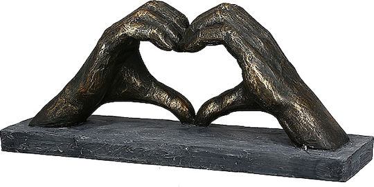 ArteLibre Decorativă Inima din Ceramică 10x45x15cm 1buc