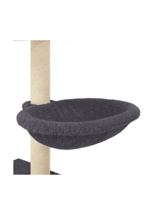 vidaXL Kratzbaum Katzenbäume Gray 5 Ebenen 83x48x117cm