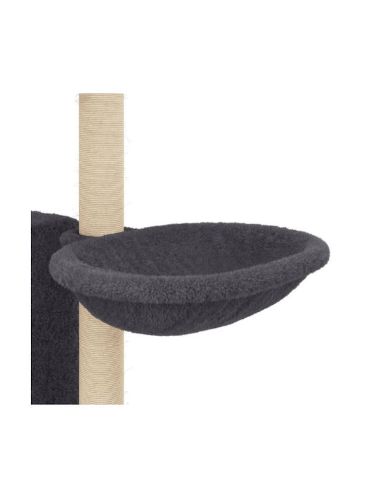 vidaXL Scratching Post Cat Trees Gray 3 levels 71.5x50x131cm