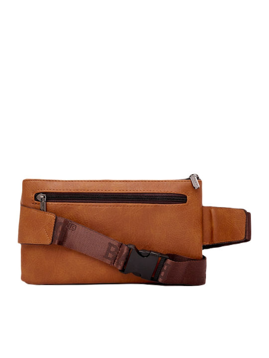 Ανδρικό Τσαντάκι Μέσης Καφέ