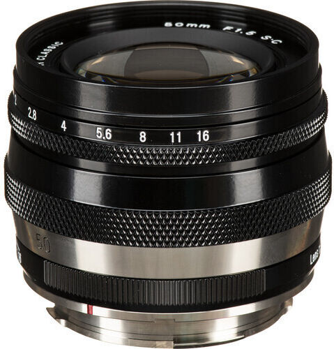 Voigtlander Full Frame Camera Lens Heliar Classic 50mm f/1.5 Fixed for Leica M Mount Black