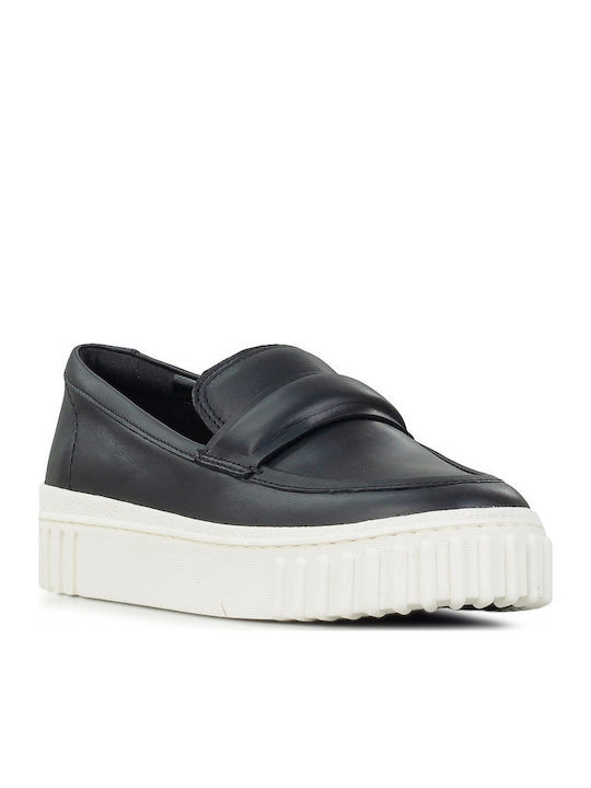 Clarks Cove Γυναικεία Μοκασίνια σε Μαύρο Χρώμα