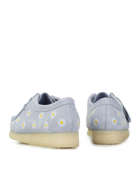Wallabee Damen Mokassins in Hellblau Farbe