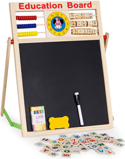 Ecotoys Tablă cu marker / Tablă neagră Față și spate 44cm