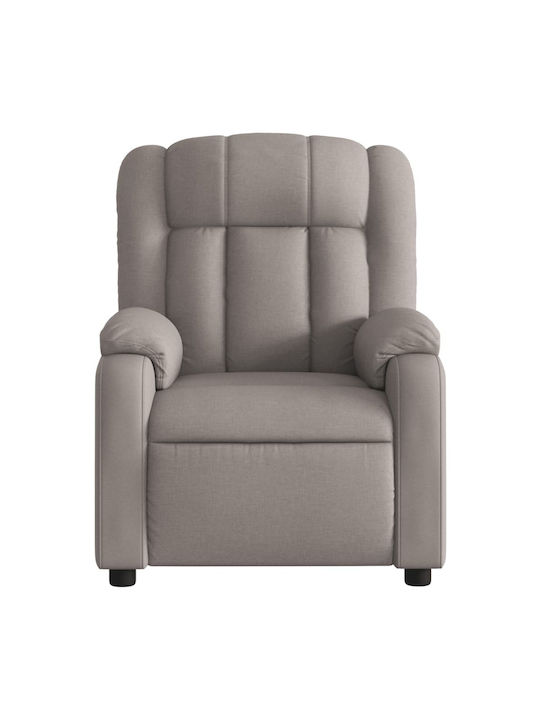 Πολυθρόνα Relax Massage με Υποπόδιο Taupe 78x92x98cm