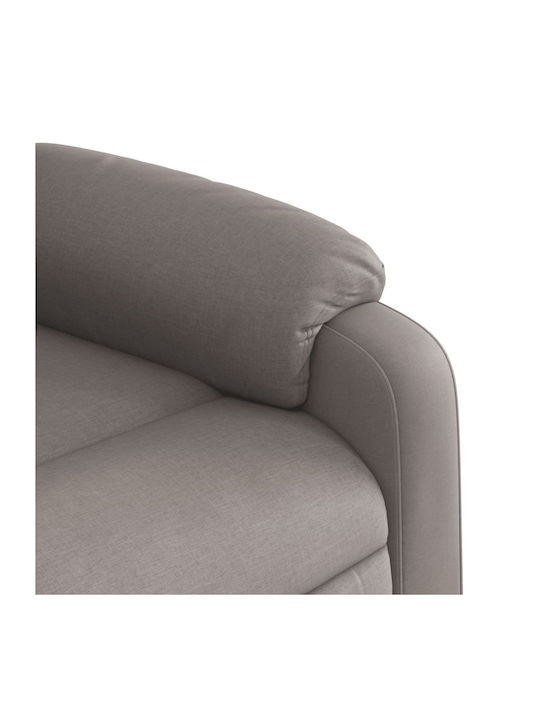 Πολυθρόνα Relax Massage με Υποπόδιο Taupe 78x92x98cm