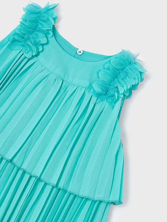 Kinderkleid Ärmellos Green