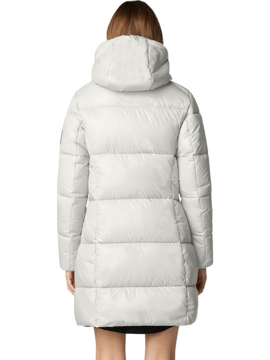 Kurz Damen Puffer Jacke für Winter white
