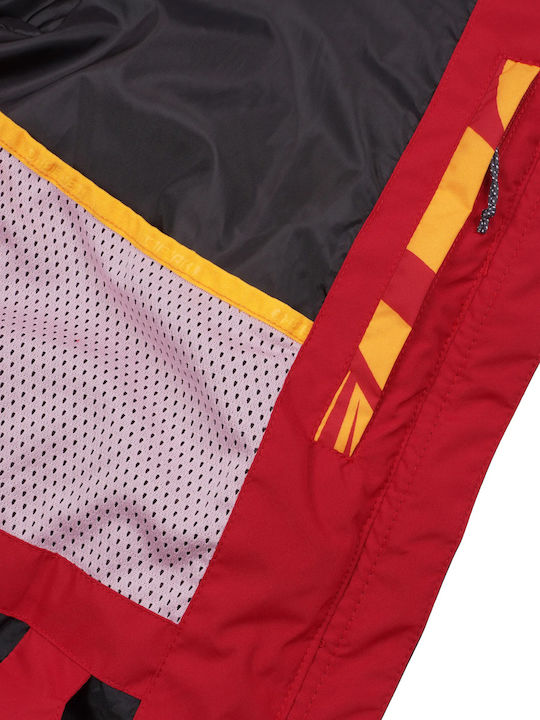 Κοντό Γυναικείο Puffer Μπουφάν για Χειμώνα Burgundy