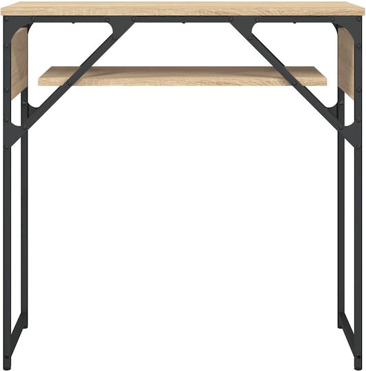 Конзолна маса от Дърво & Метал Sonoma Oak Д75xШ30xВ75cm