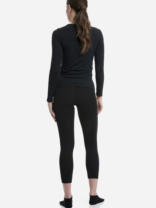 Walk Damen Thermo Hose Schwarz
