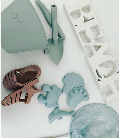 Scrunch Sand Molds Set made of Silicone Gray 4pcs