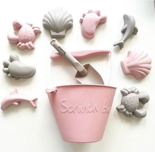Scrunch Sand Molds Set made of Silicone Gray 4pcs