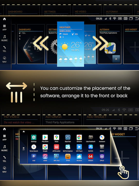 Carmedia Car Audio System for BMW X5 (F15) 2014-2017 (Bluetooth/USB/WiFi/GPS/Apple-Carplay/Android-Auto) with Touch Screen 10.25"