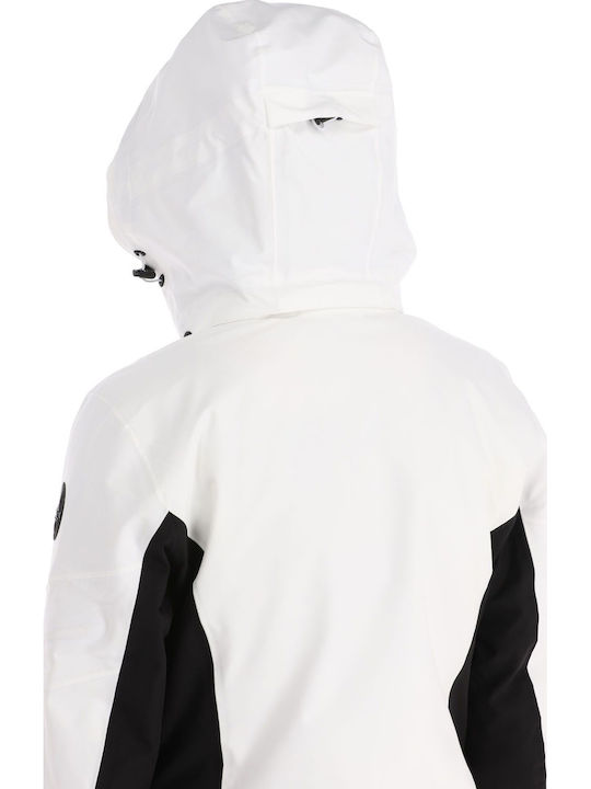 Icepeak 53120505-980 Γυναικείο Μπουφάν για Σκι & Snowboard Λευκό
