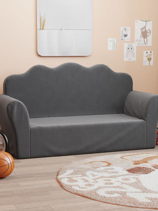 Sofa with Armrests Gray 94x34x48cm