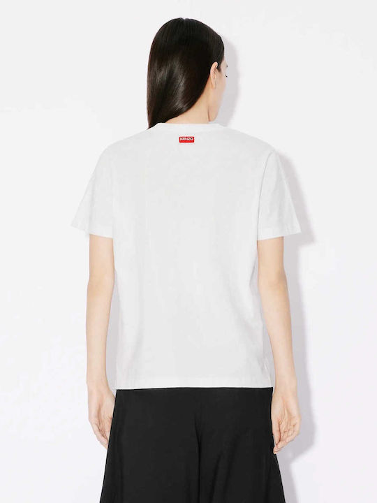 Kenzo Γυναικείο Oversized T-shirt Άσπρο