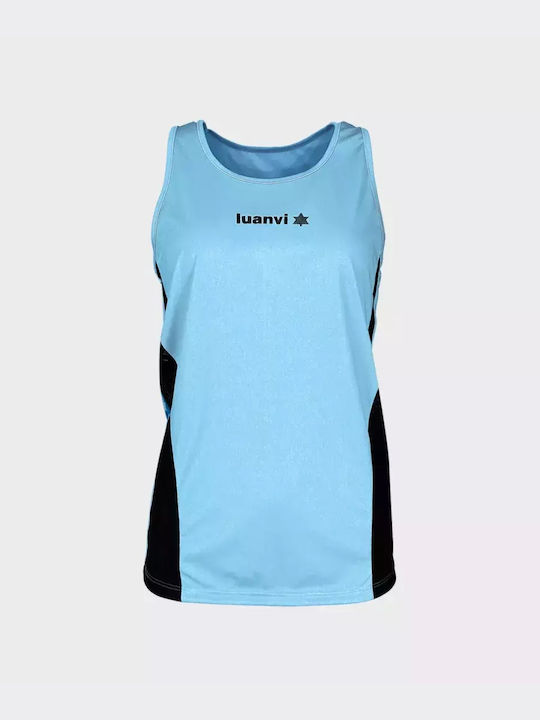 Luanvi Bluză Sportivă pentru Femei Fără mâneci Uscare rapidă Neagră
