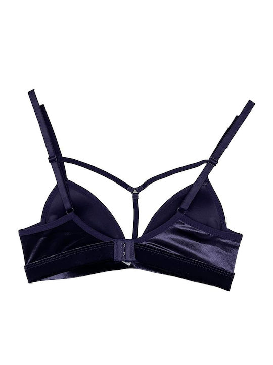 Triangle Triangle Bra without Underwire Purple