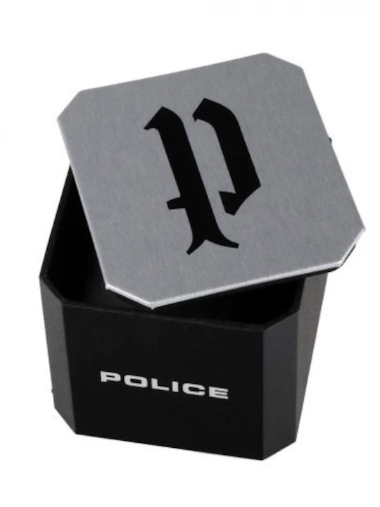 Police Men's Watch 40mm Battery with Rubber Strap
