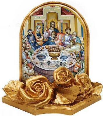 Christening Favor with Religious Icon Last Supper 30pcs 9x9cm