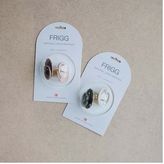 Frigg Daisy Πιπίλες Καουτσούκ Νυκτός Portobello And Croissant για 0-6 μηνών 2τμχ