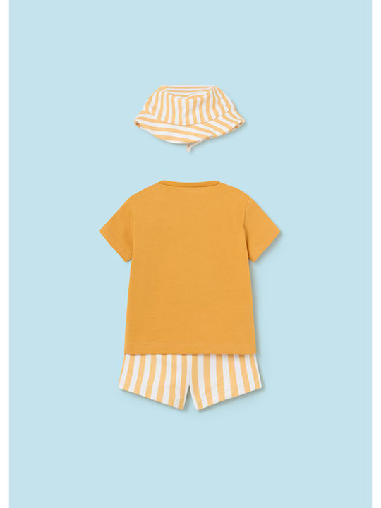 Mayoral Детски Бански Комплект с Шапка Yellow