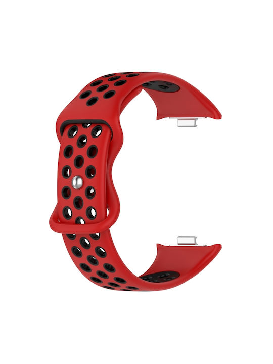 Dual Color Perforated Λουράκι Σιλικόνης Κόκκινο (Redmi Watch 4 / Redmi Watch 5)