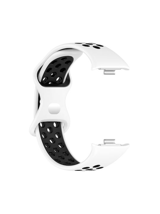 Dual Color Perforated Curea Silicon Alb (Redmi Watch 4 / Redmi Watch 5)