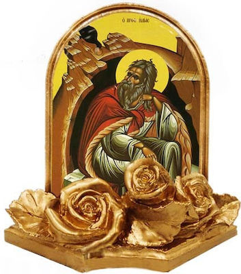 Christening Favor with Religious Icon Prophet Elias 30pcs 9x9cm