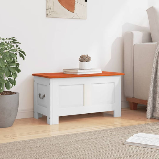 vidaXL Διακοσμητικό Μπαούλο Ξύλινο Καφέ 70x35x37εκ.