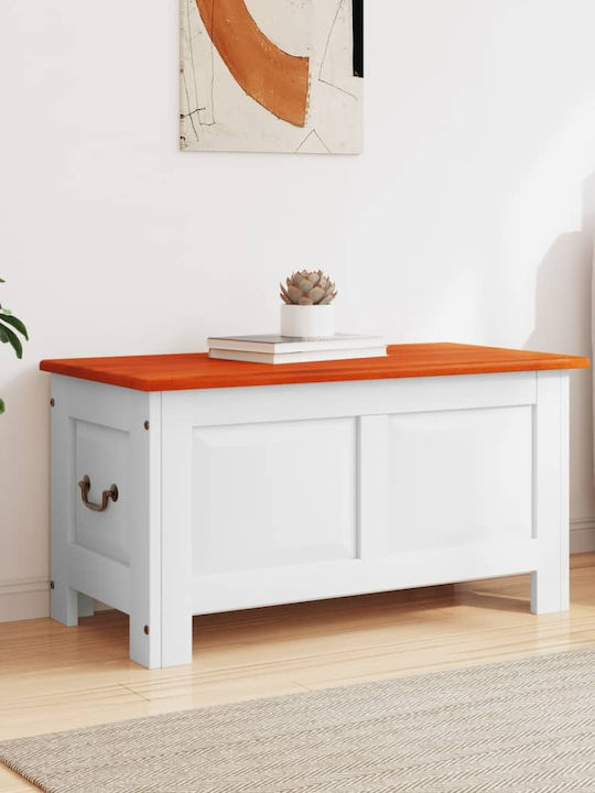 vidaXL Dekorative Truhe Hölzernes Braun 90x45x47cm