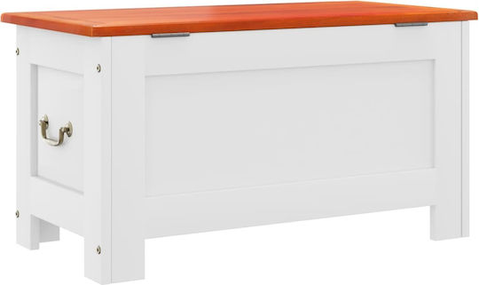 vidaXL Διακοσμητικό Μπαούλο Ξύλινο Καφέ 70x35x37εκ.