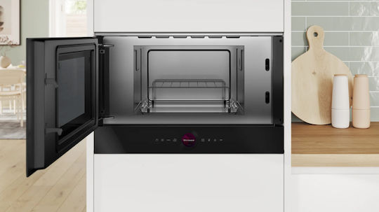 Bosch Εντοιχιζόμενος Φούρνος Μικροκυμάτων με Grill 21lt Μαύρος
