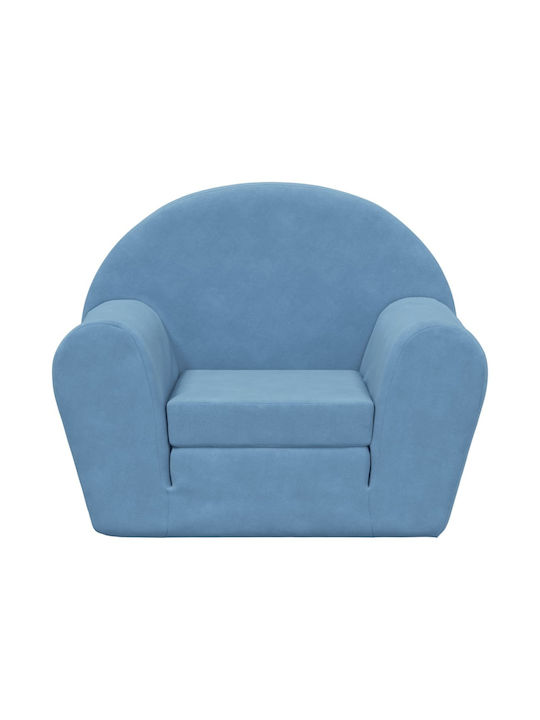 Armchair with Armrests Blue 57x34x45cm