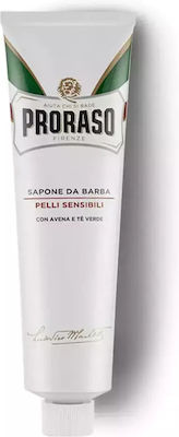 Proraso White Κρέμα Ξυρίσματος με Πράσινο Τσάι & Βρώμη για Ευαίσθητες Επιδερμίδες 150ml