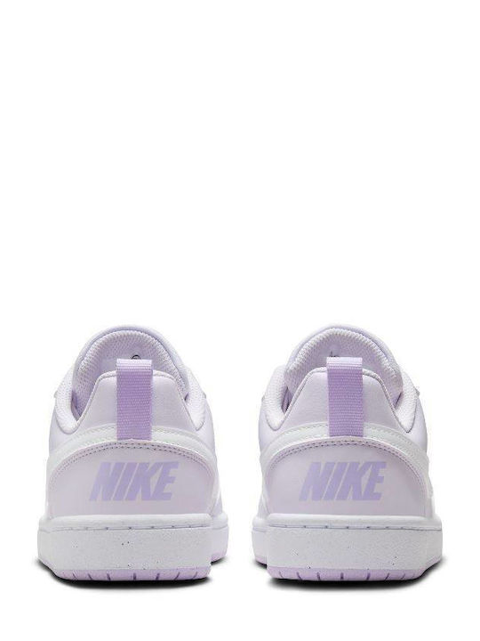 Court Court Borough Low Recraft Kids Sports Shoes Basketball with Laces Barely Grape