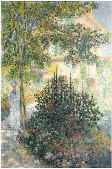 Camille Monet In The Garden At Argenteuil (1876) By Claude Monet Картина Платнен 70x100см