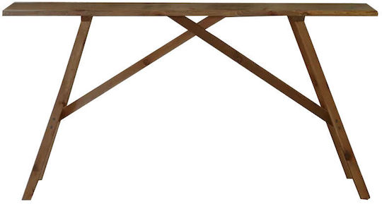 Roosevelt Solid Wood Console Table Walnut L119xW29xH80cm
