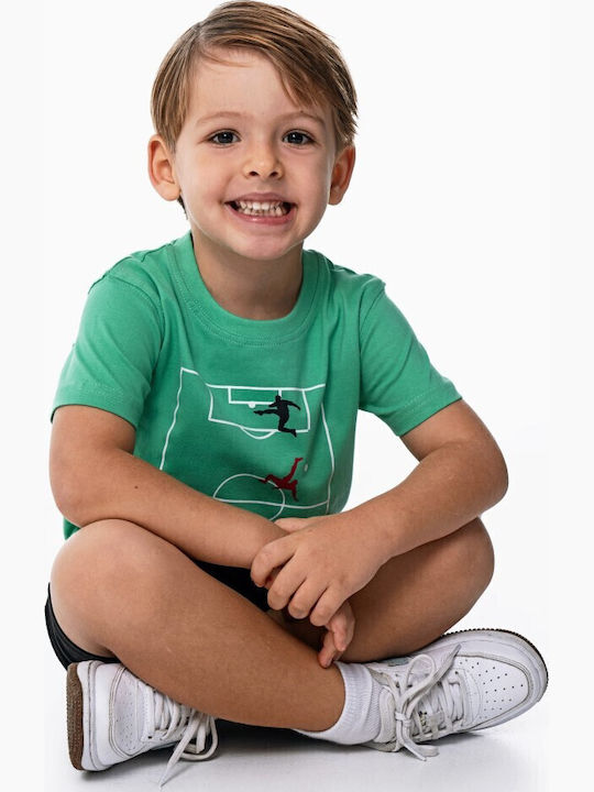 Kids' Set with Shorts Summer 2pcs Green
