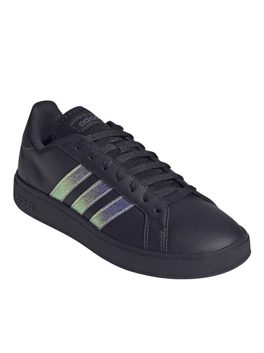 Grand Court Base 2.0 Damen Sneakers Aurora Schwarz / Schatten Violett