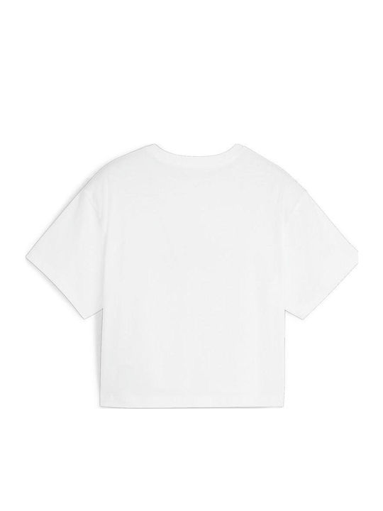PUMA Crop Top White