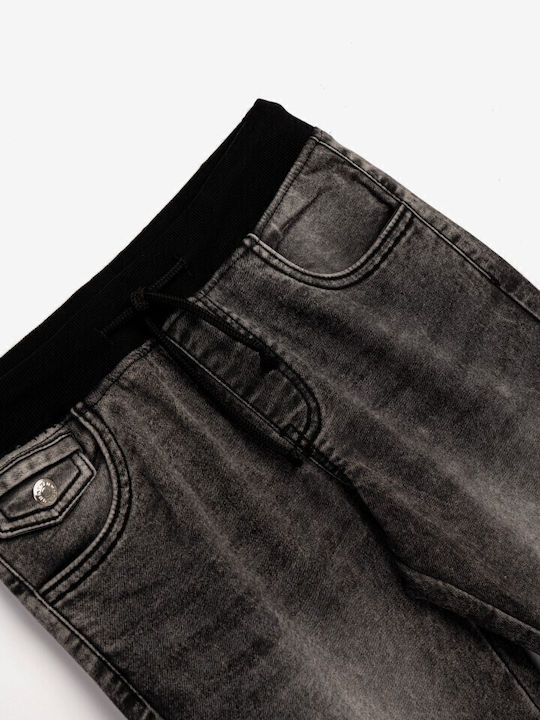Kinder Schlaghose Jeans Schwarz