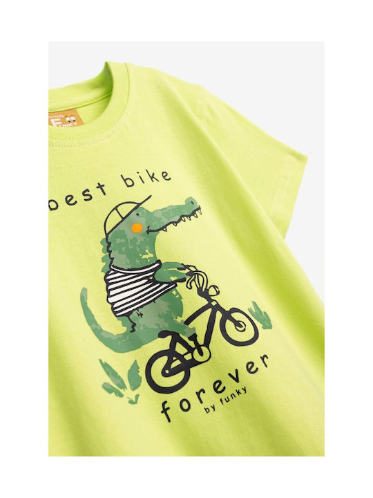 Funky Kids T-shirt Green