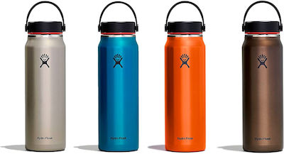 Hydro Flask Hydro Flask Wide Mouth Flasche Thermosflasche Rostfreier Stahl BPA-frei Braun 1lt