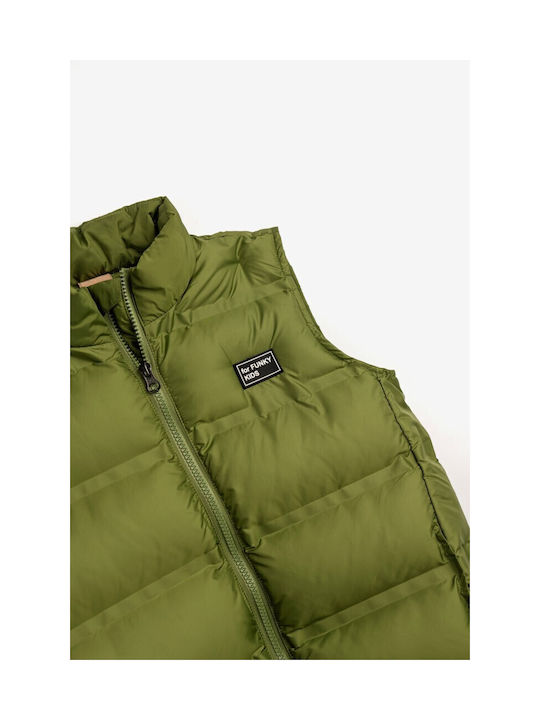 Funky Kids Quilted Jacket Sleeveless Forest green