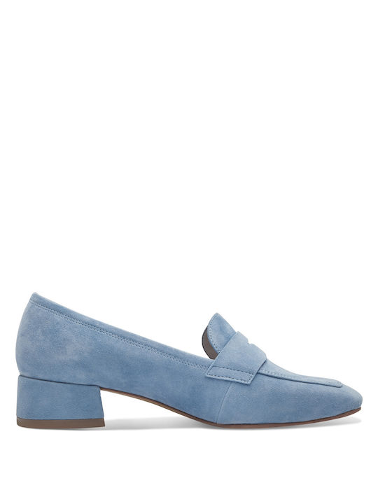 Tamaris Leather Women's Moccasins in Blue Color