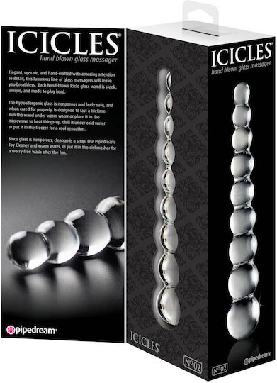 Pipedream Icicles No.2 Perle anale Transparente 22.5cm